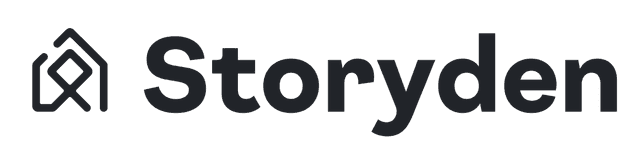 The Storyden logomark and wordmark